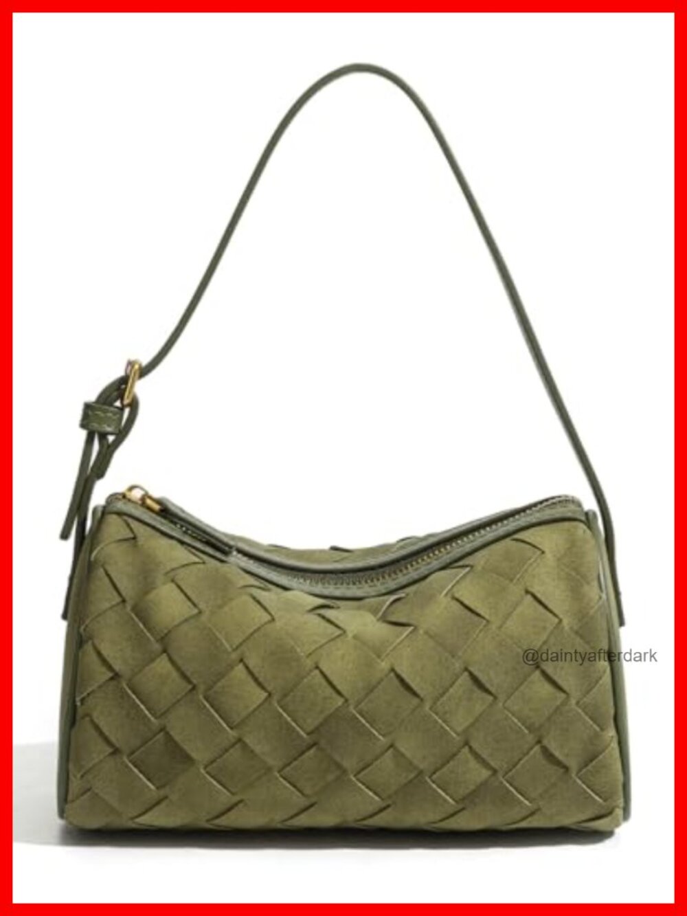 Woven Faux-Suede Barrel Crossbody Clutch – Adjustable Strap Mini Hobo